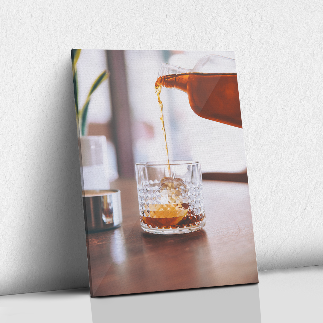Bourbon en las rocas