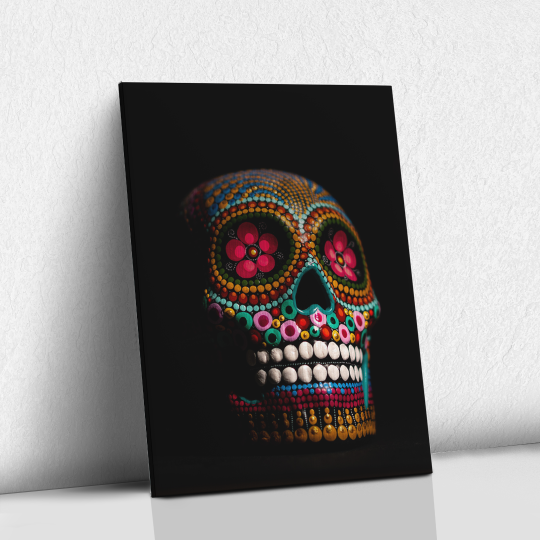 Calavera de colores