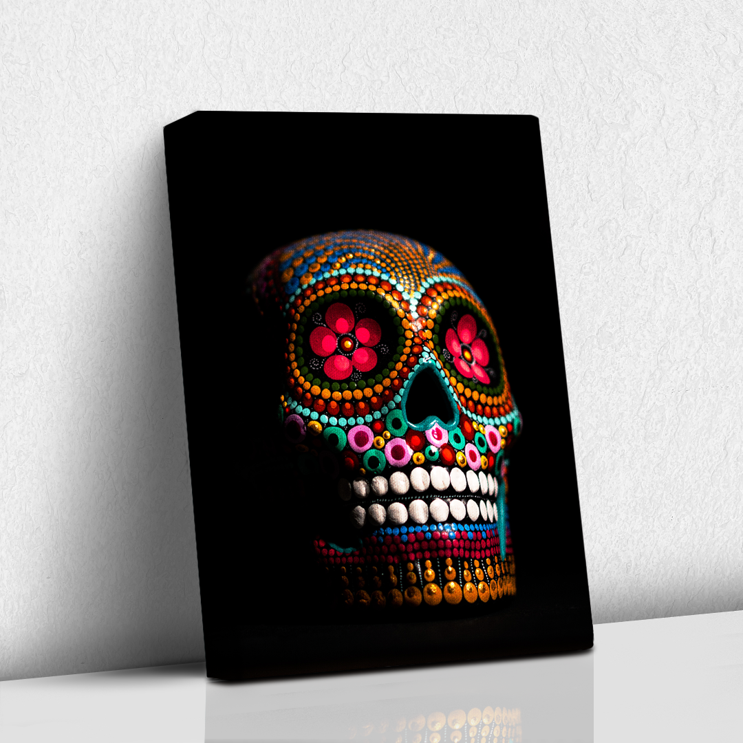 Calavera de colores