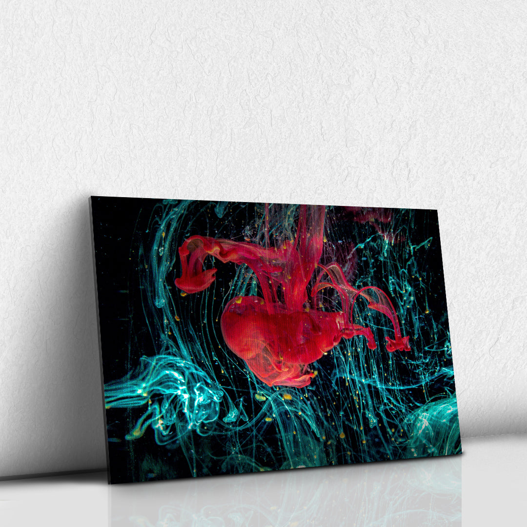 Gota de color rojo