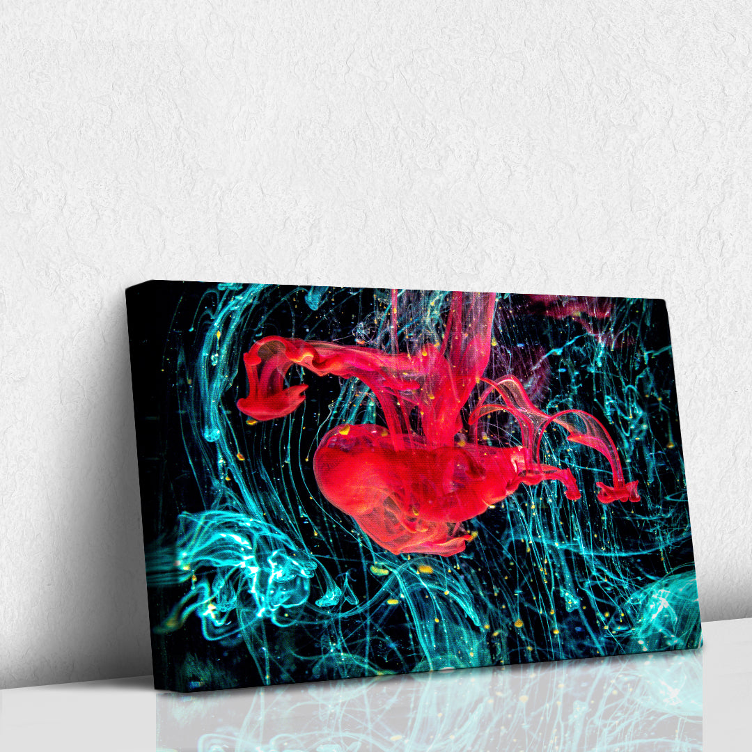 Gota de color rojo