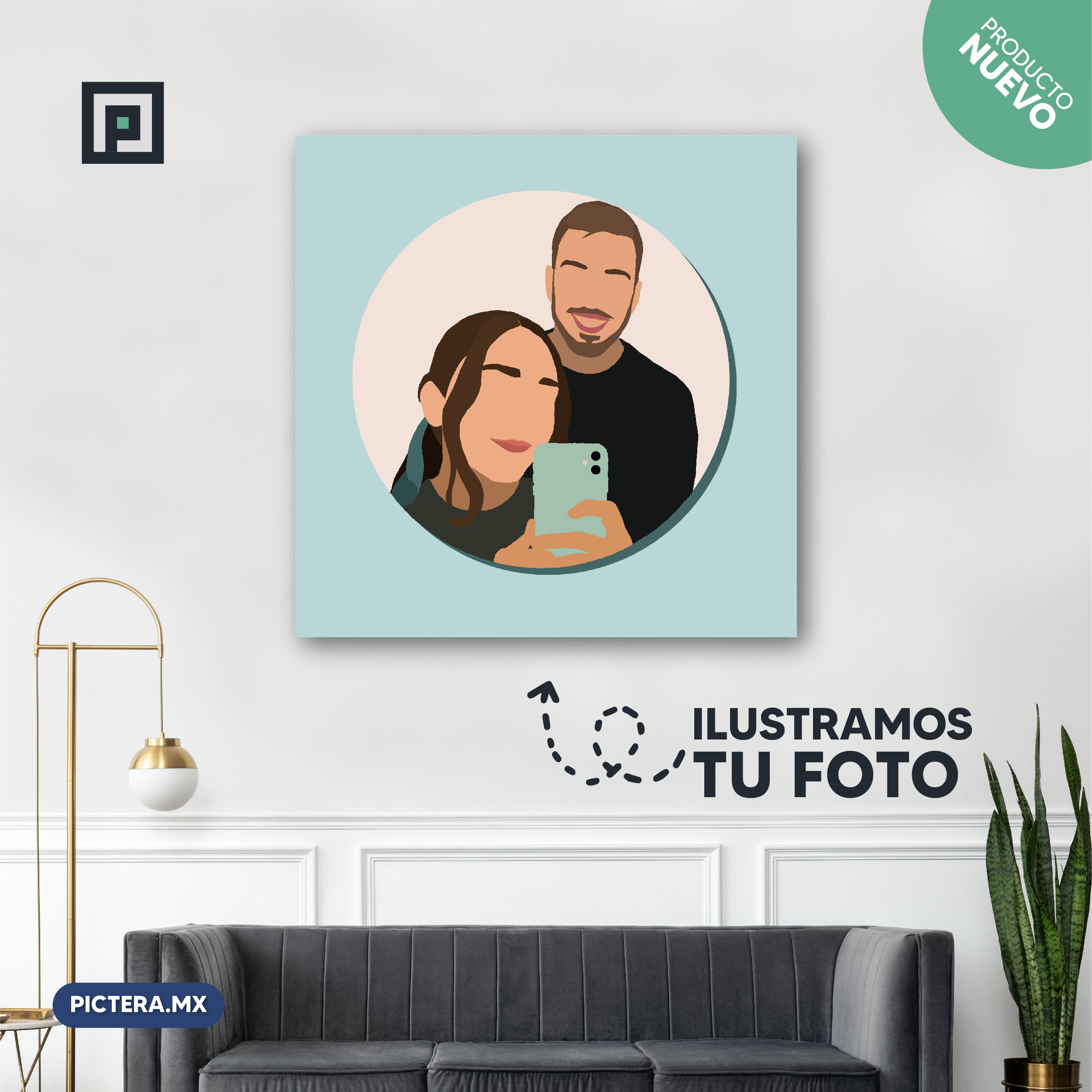 Ilustracíon Personalizada Cuadrado