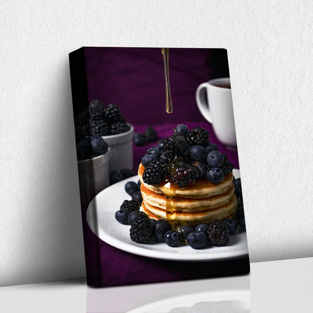 Pancakes de mora