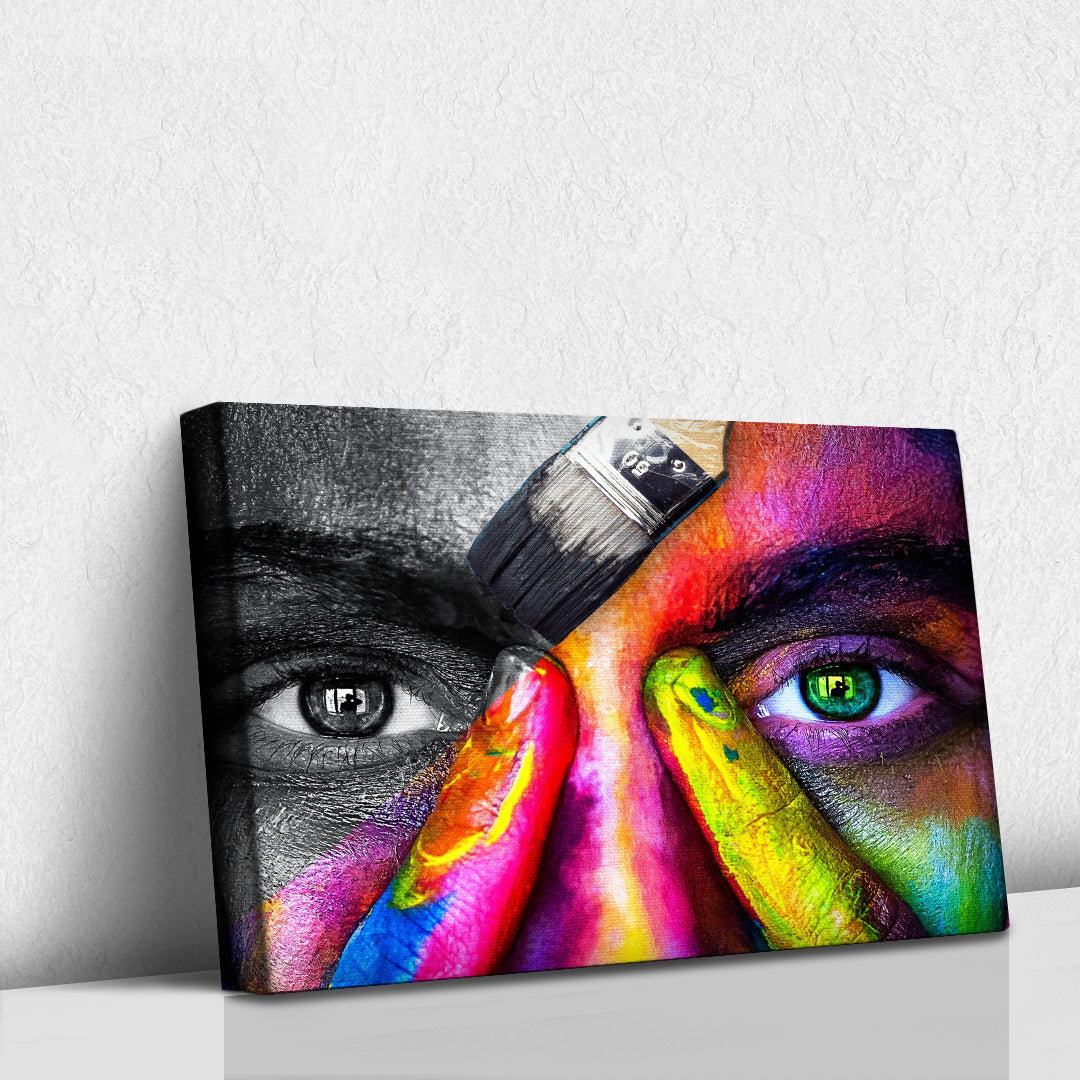 Rostro de colores