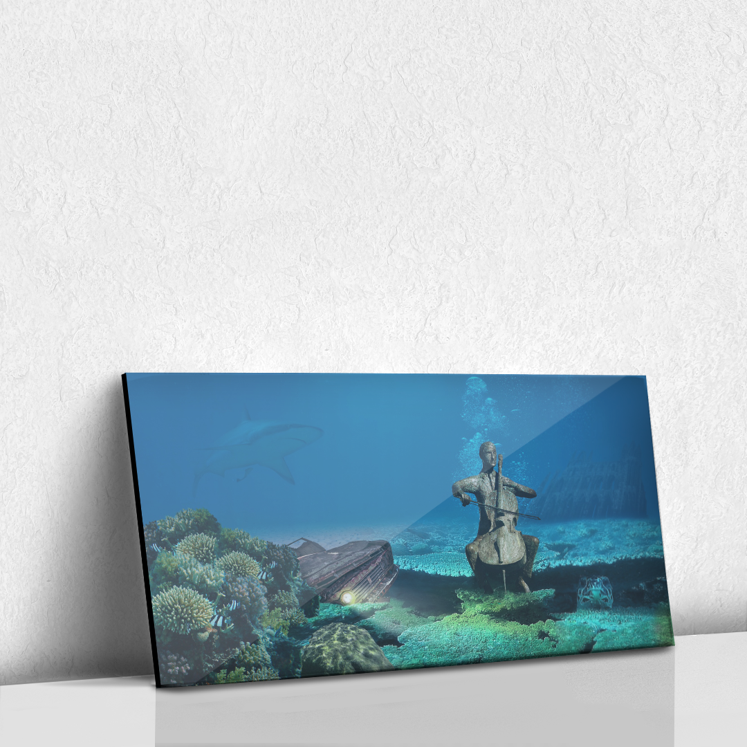 Violinista en agua