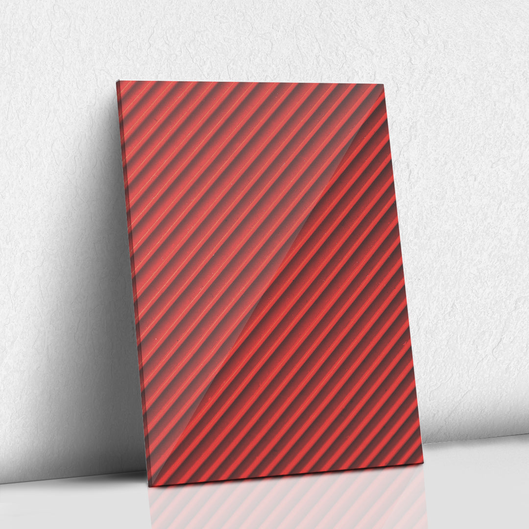Diagonal en lineas rojas