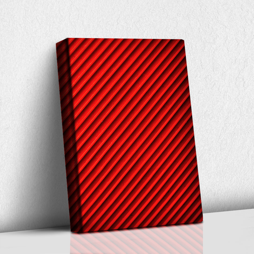 Diagonal en lineas rojas
