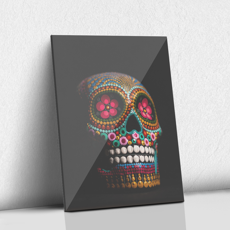 Calavera de colores