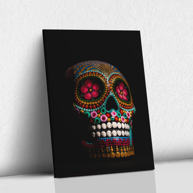 Calavera de colores